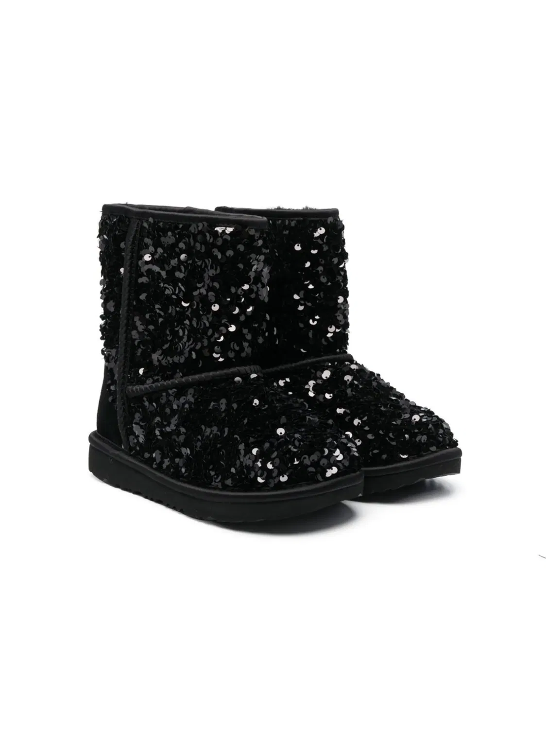 Классические короткие ботинки с пайетками UGG, черный
