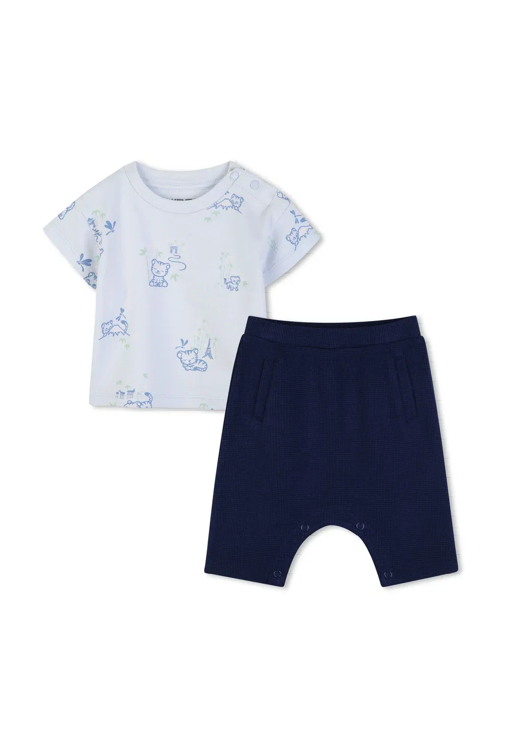 Ensemble t-shirt et pantalon - спортивные штаны Kenzo Kids, Medieval Blue