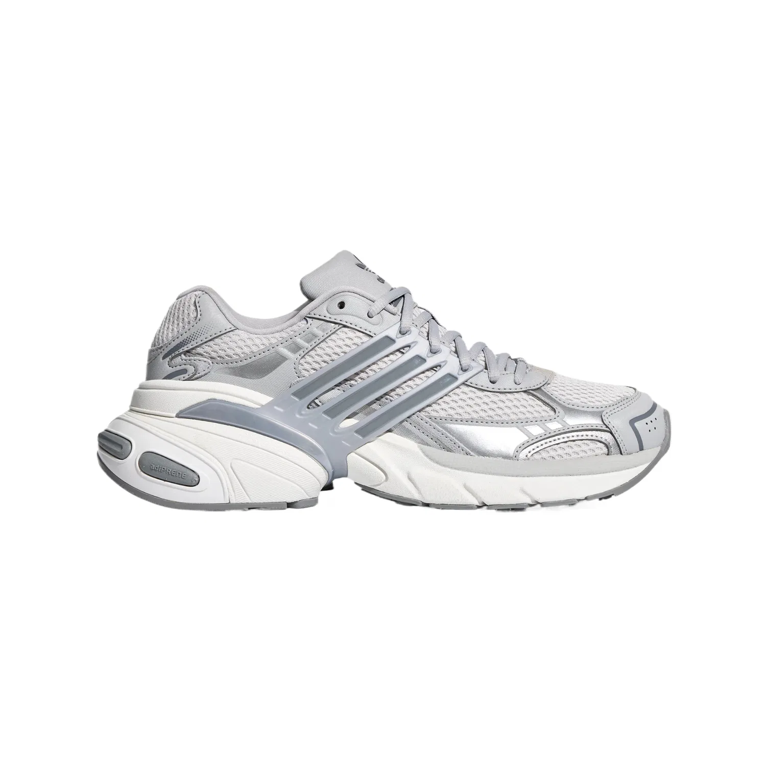 Детские кроссовки с длинным рукавом на шнуровке Adidas Originals, Light Gray/Metallic Silver — фото 3