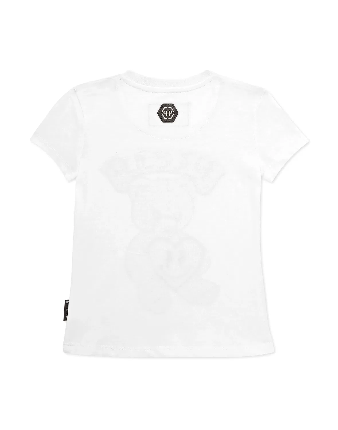 Детская футболка для девочек с принтом медвежонка и кристаллами T-Shirt Sexy Pure Teddy Bear PHILIPP PLEIN, White — фото 2
