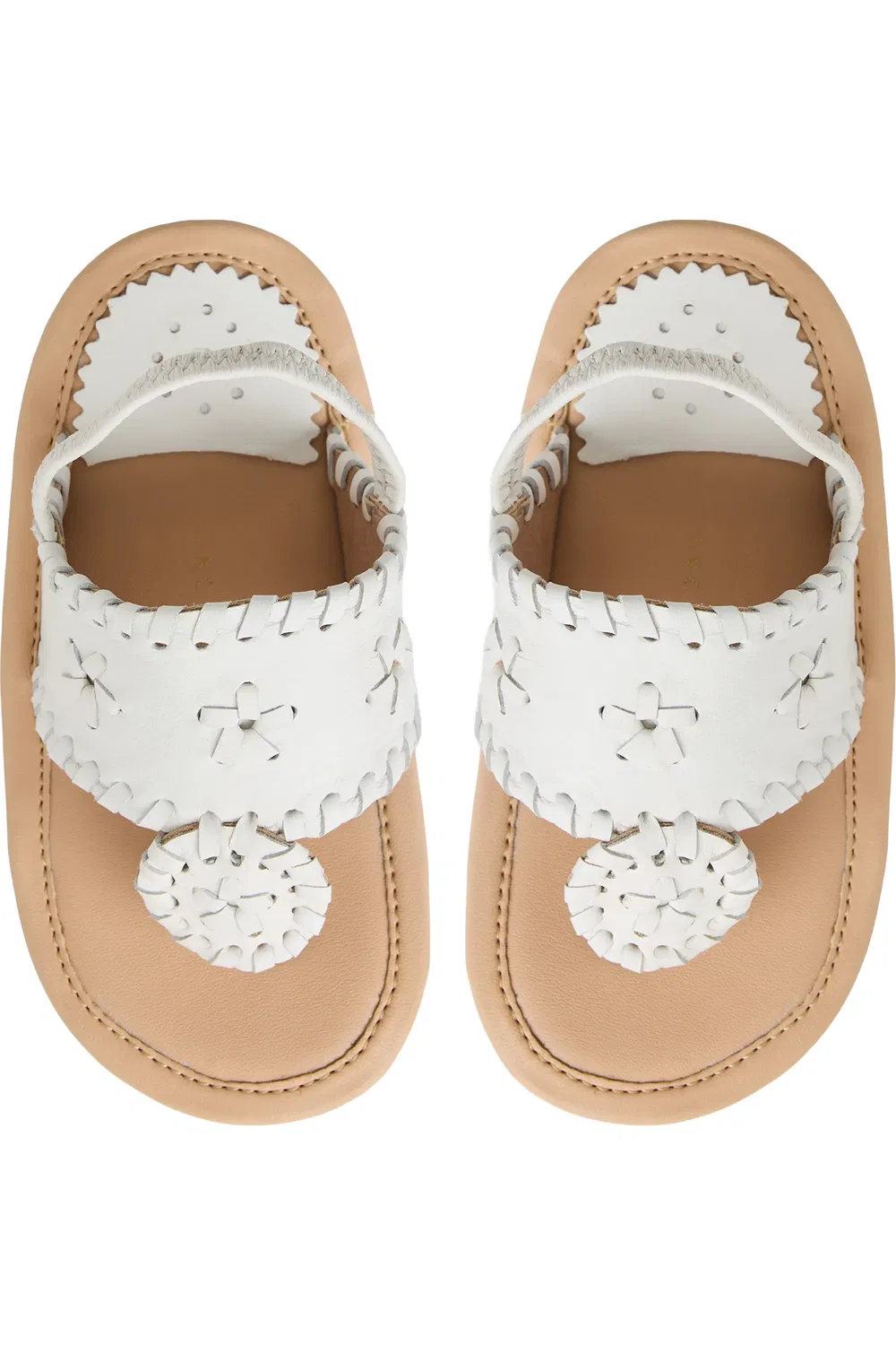 Сандалии детские на ремешке Jack Slingback Jack Rogers, белый — фото 4