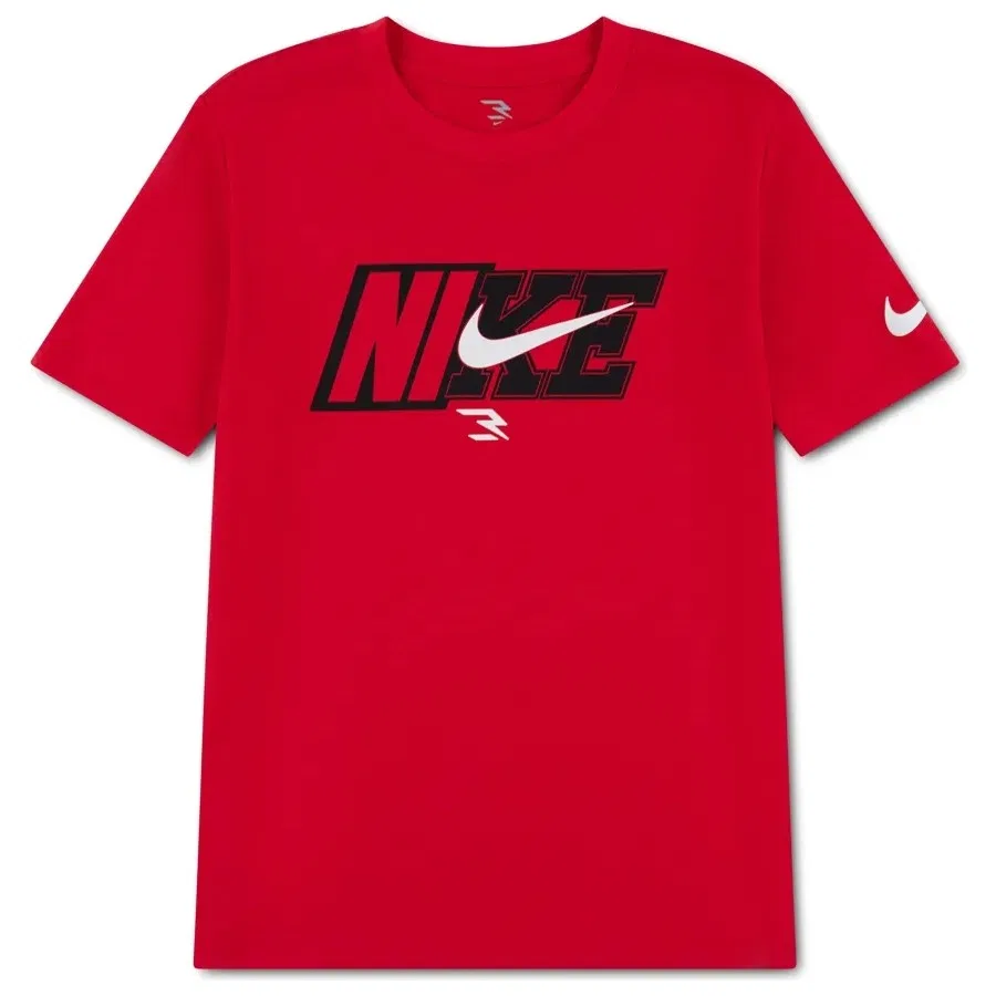 Детская футболка с длинным рукавом Splced Swoosh Nike, Красный