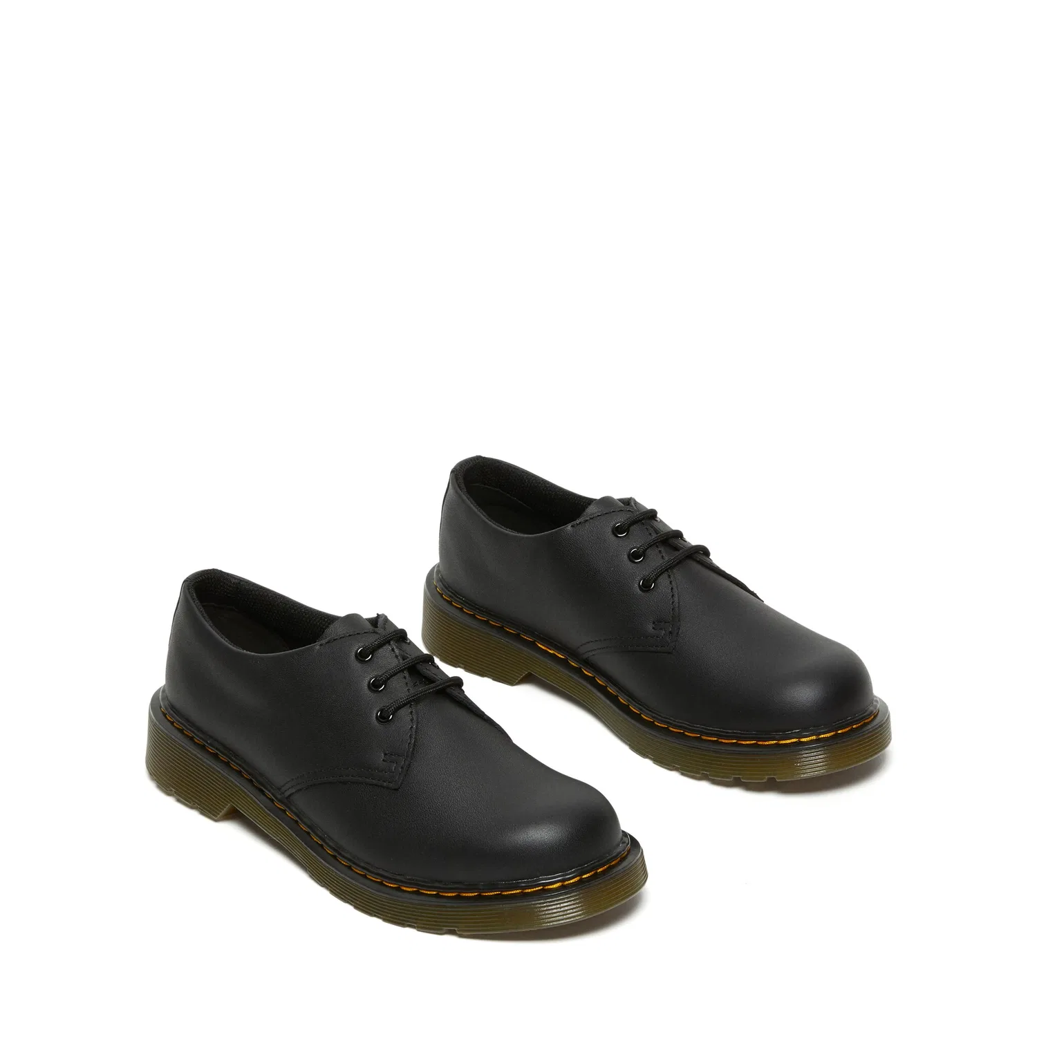 Детские ботинки Dr. Martens 1461 Y на шнуровке, гладкая кожа, Black