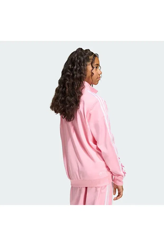 Детские свитшот для девочек с принтом Disney Firebird Kids, Adidas, Розовый — фото 2