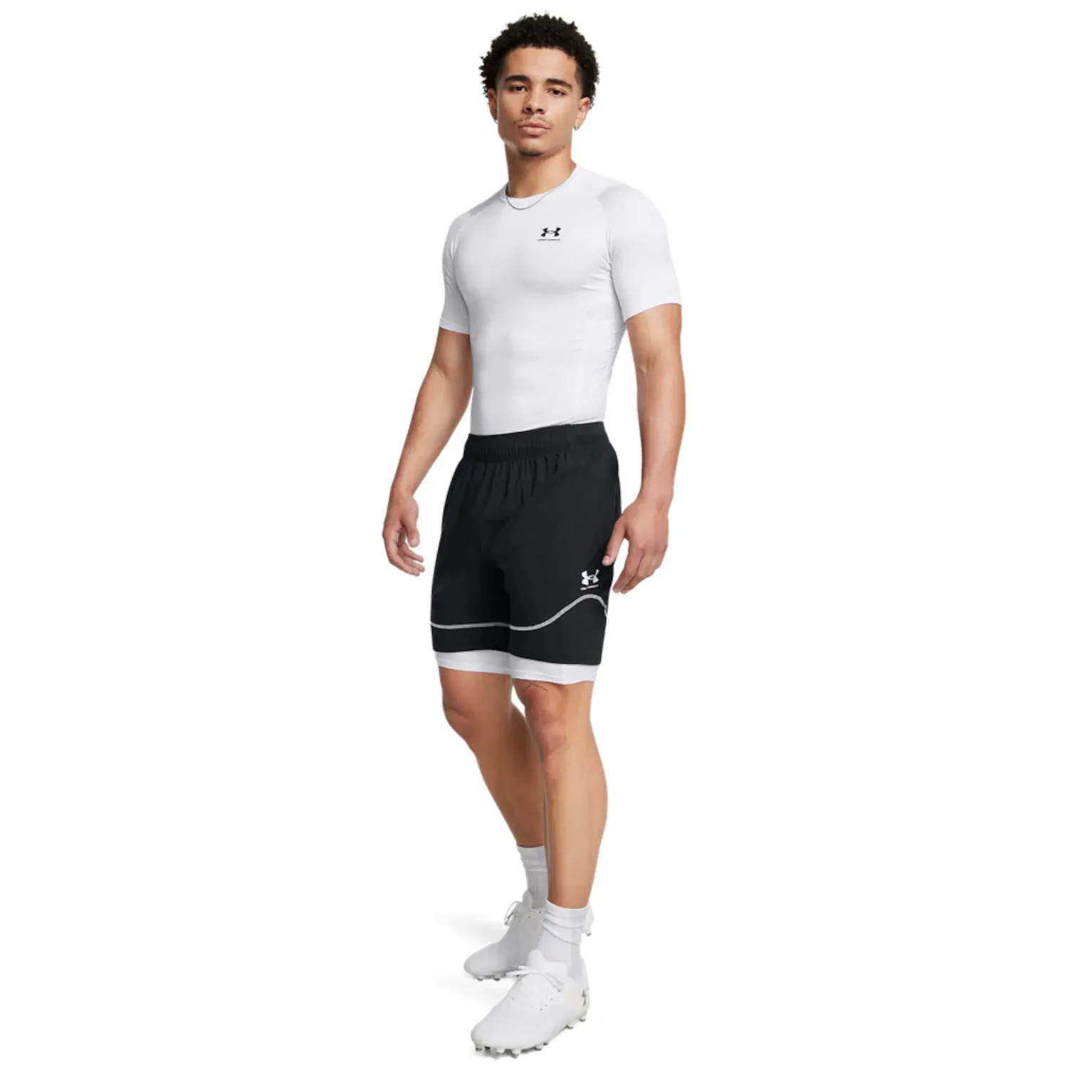 Детская футболка тренировочная с коротким рукавом Under Armour, White — фото 4