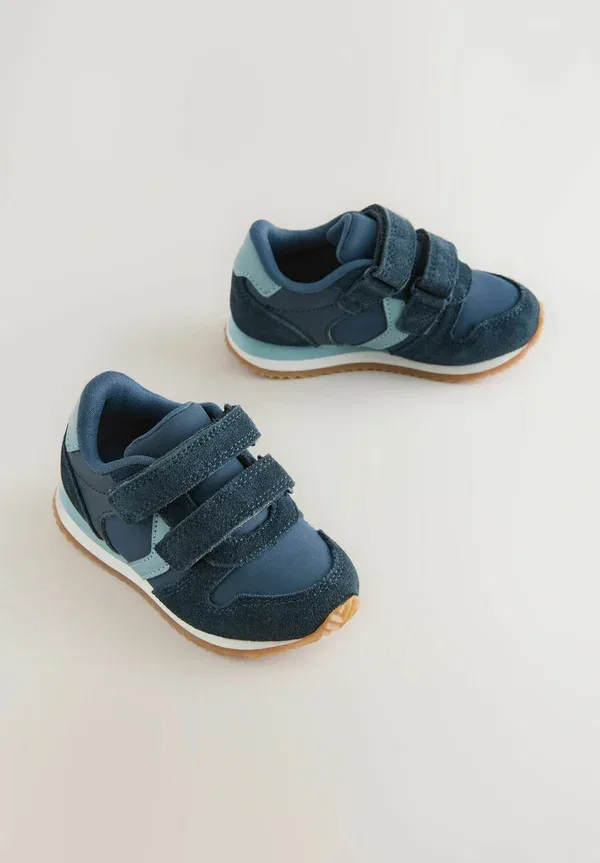 Кроссовки на липучках Wide fit (g) fit - touch fastening trainers - baby shoes Next, темно-синий — фото 2