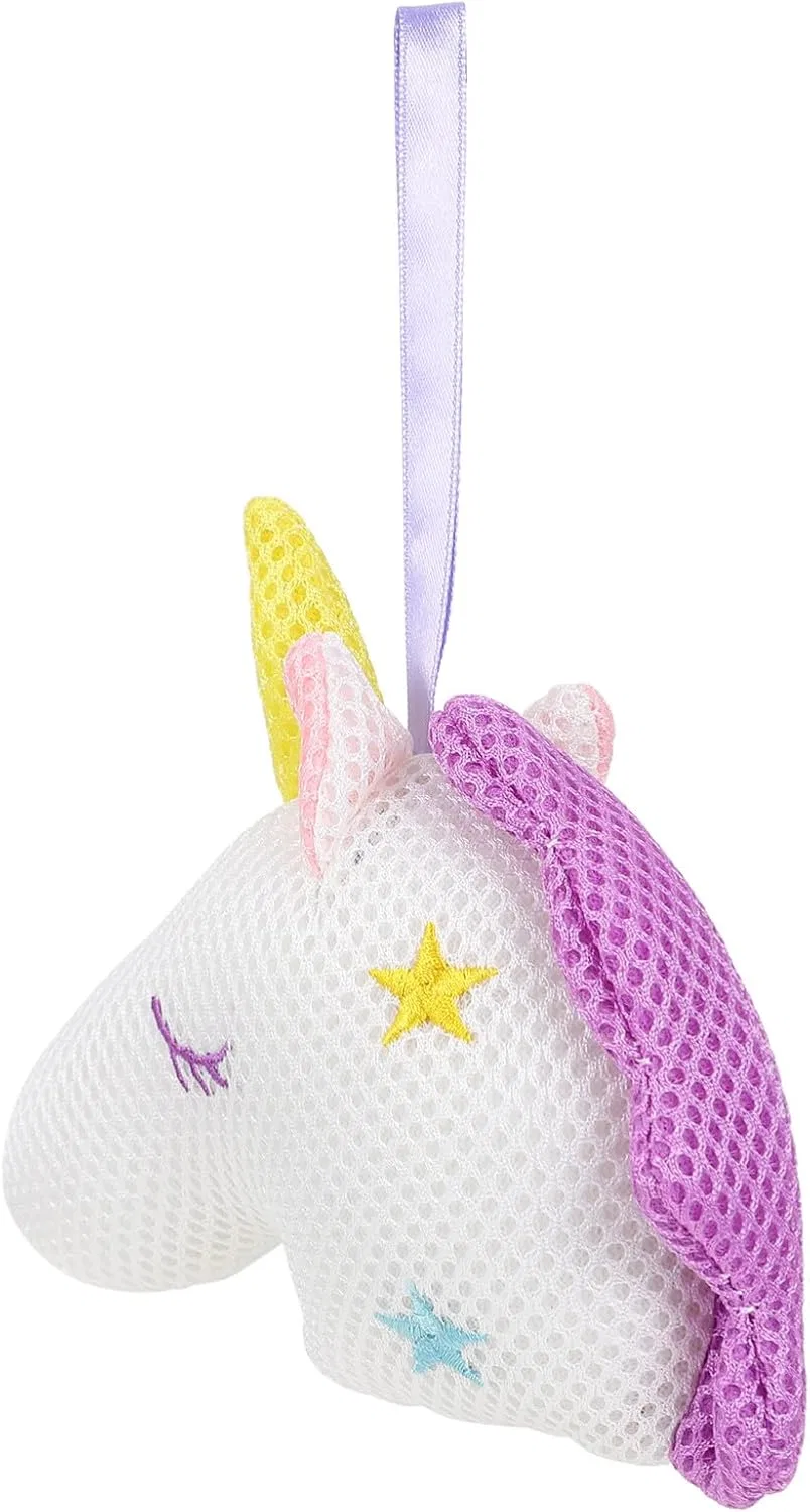 Мочалка для душа Unicorn, LIFKOME, 1 шт, 16x14x5 см, White