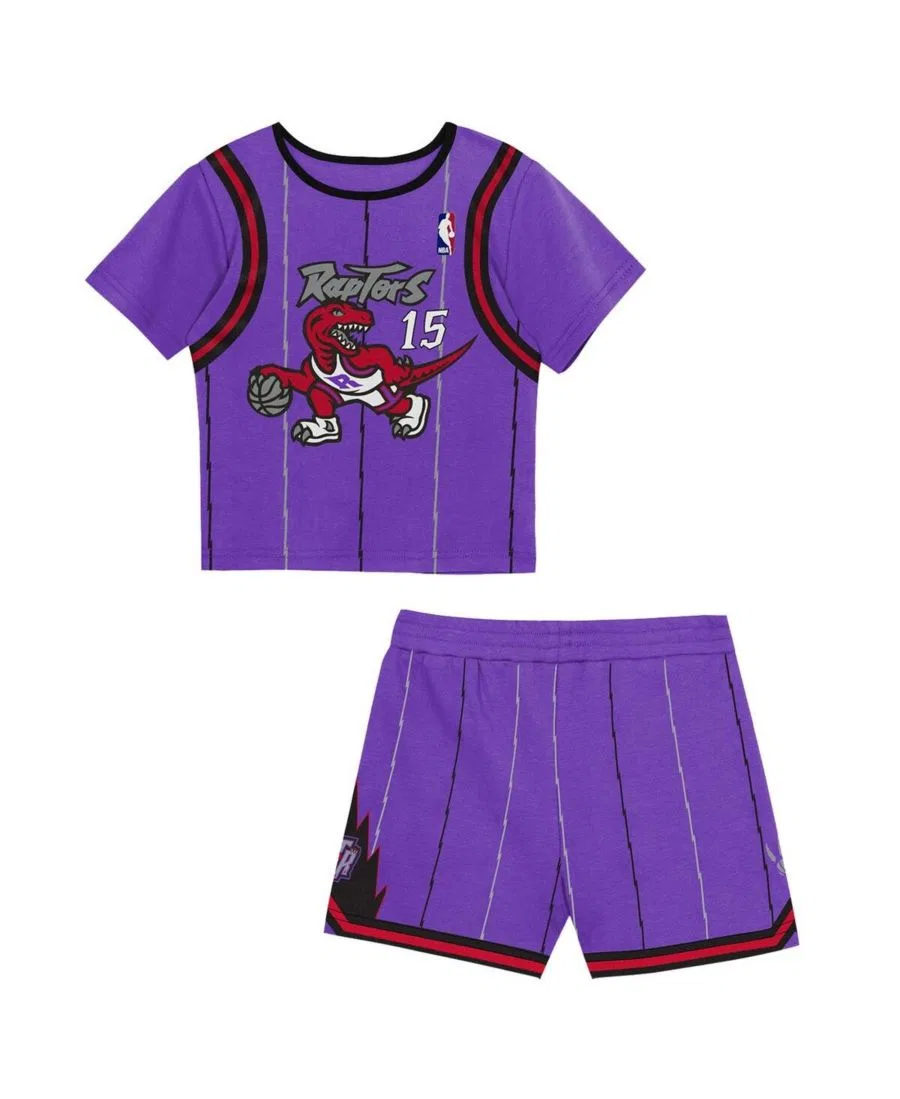 Комплект футболки и шорт с принтом в стиле баскетбольной формы Vince Carter Mitchell & Ness, Purple