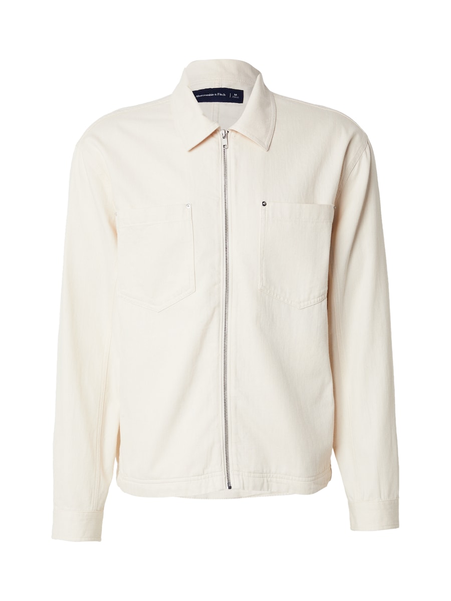 

Рубашка на пуговицах классического кроя Abercrombie & Fitch, Wool White