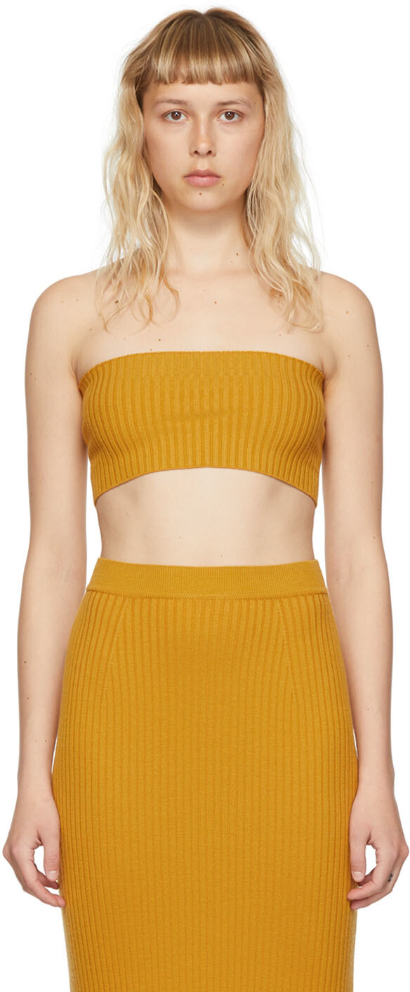 

Желтая шерстяная майка Chloé