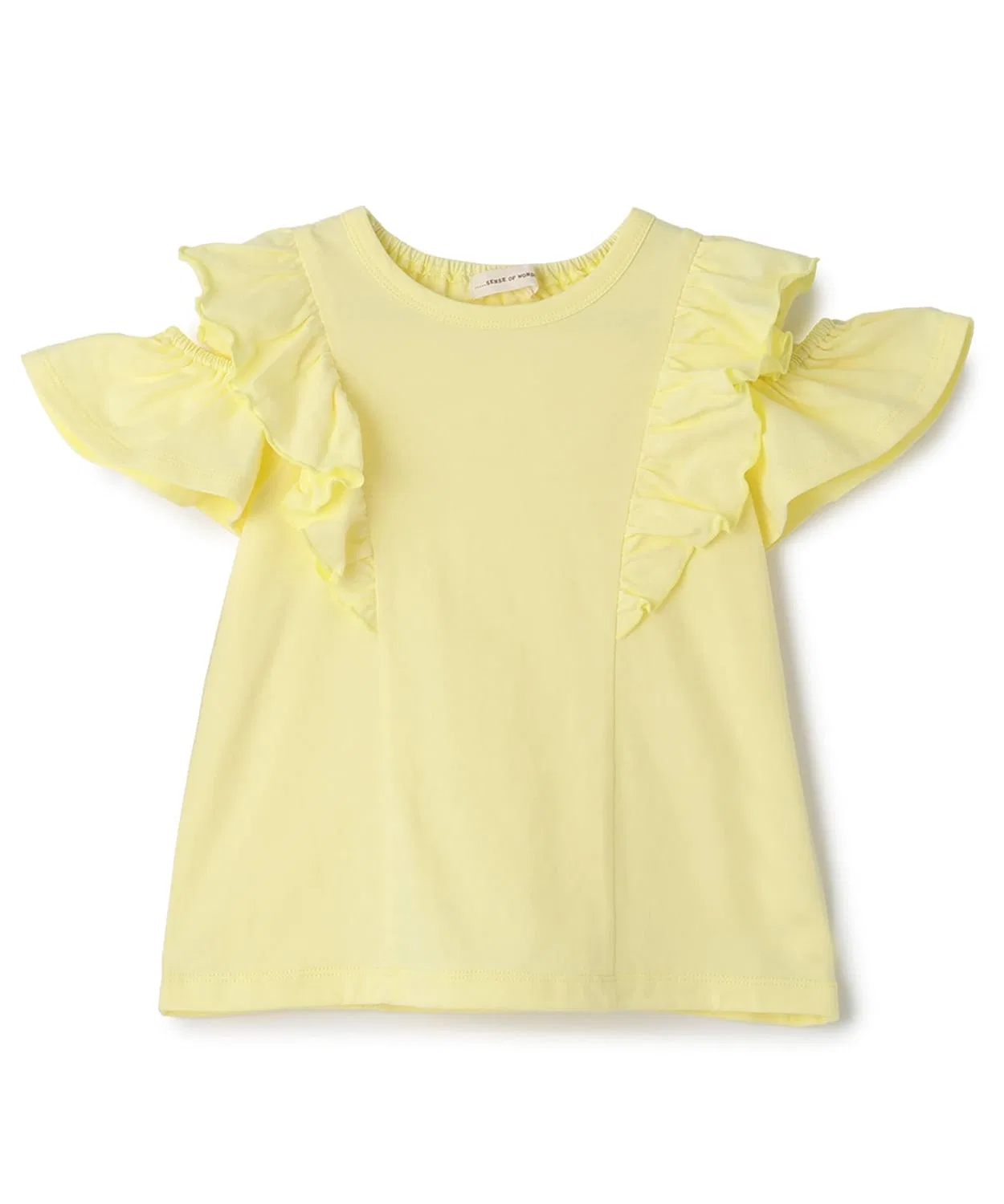 Детская футболка оффшор с фриллами и контактным охлаждением sense of wonder, Lemon Yellow