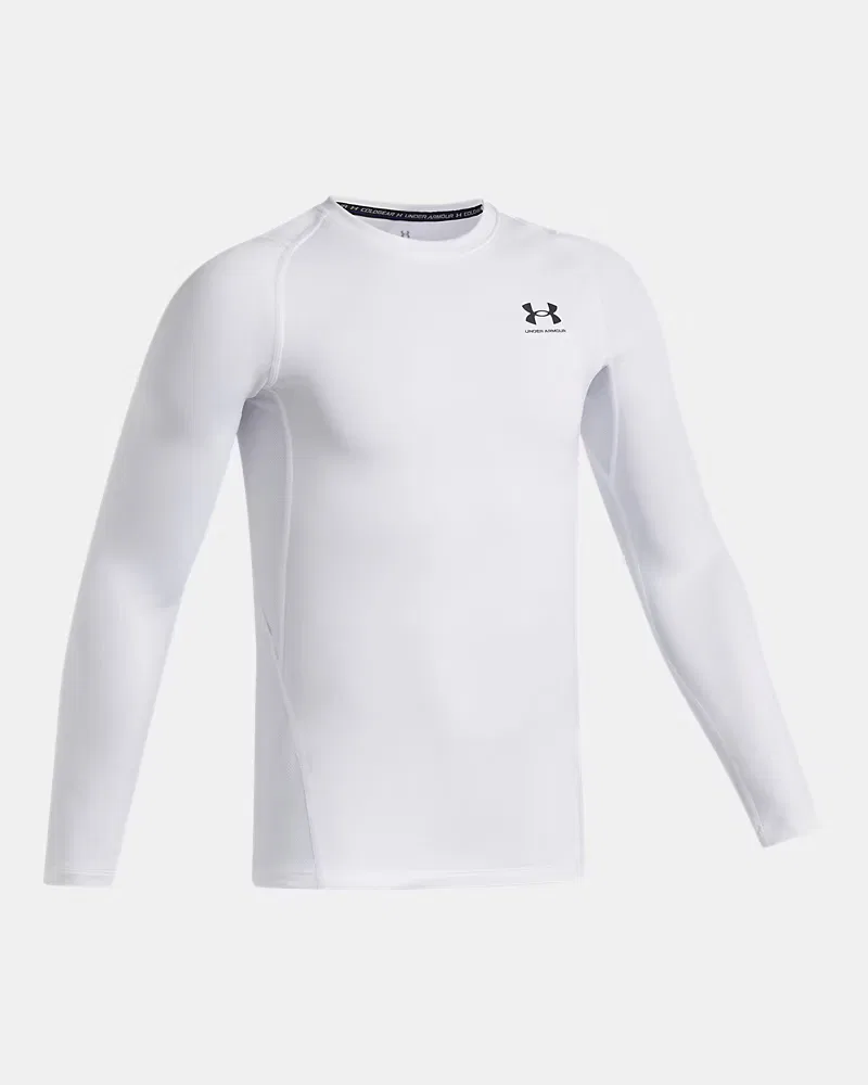 Лонгслив детский утепленный ColdGear UnderArmour, White/Black — фото 4