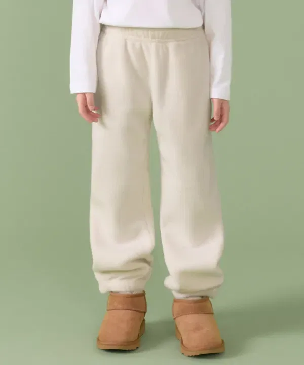 Тренировочные штаны из флиса Polar Fleece, Musinsa Standard Kids, кремовый
