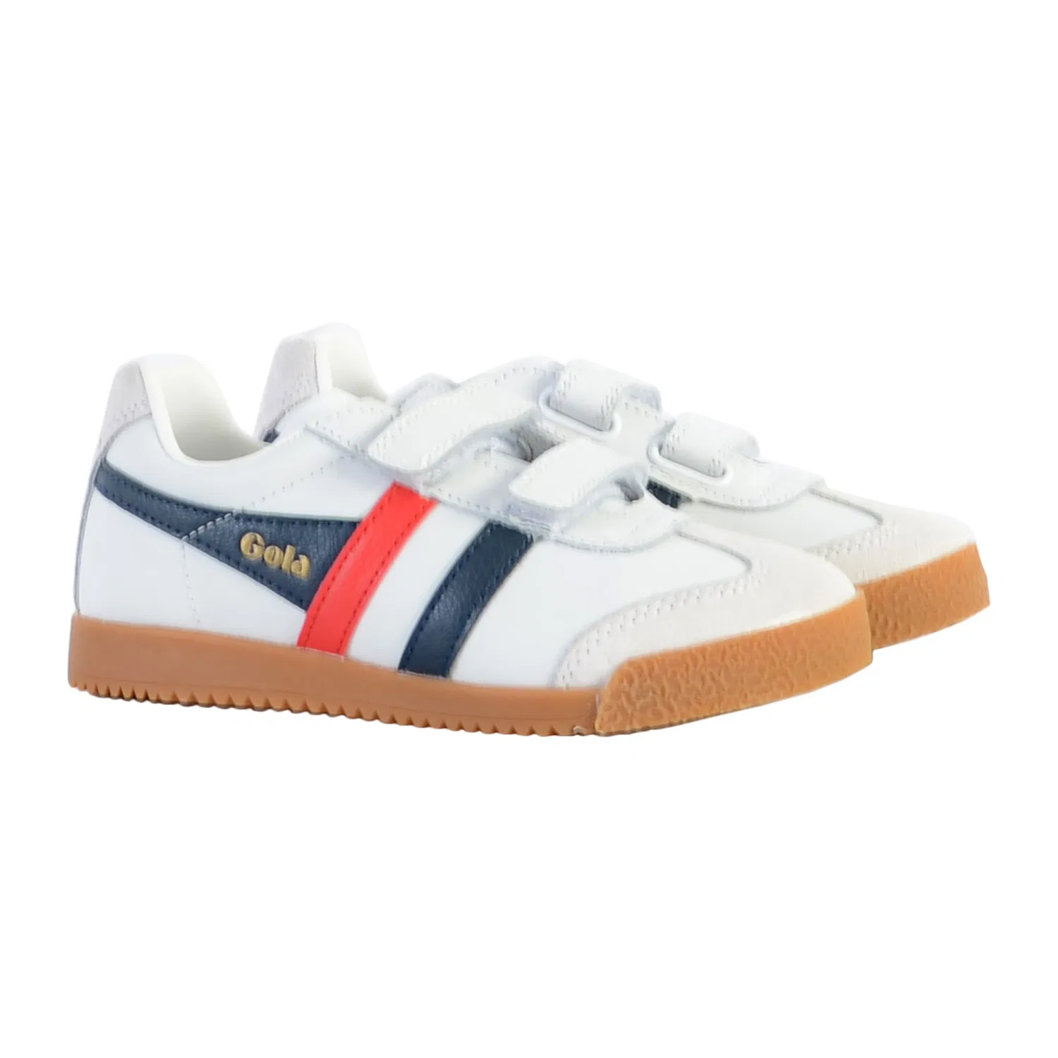 Кроссовки детские кожаные Harrier Leather Strap Gola, белый — фото 2