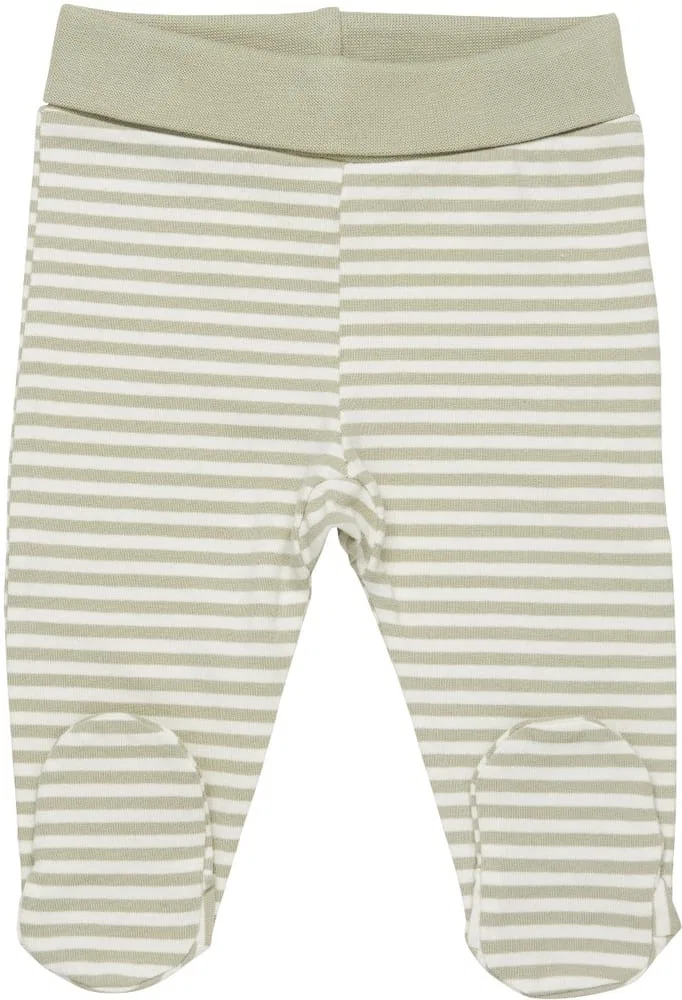 Штаны детские с принтом Pants w. Foot Y/D Stripe Fixoni, зеленый