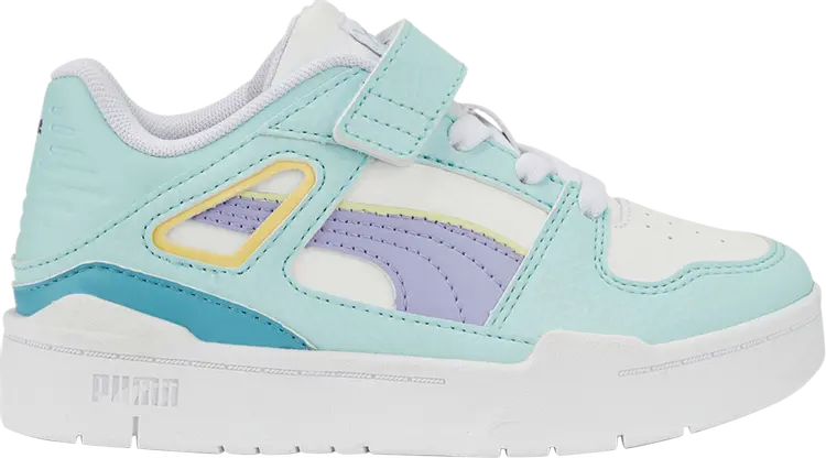 

Кроссовки Puma Slipstream AC Little Kid White Light Aqua, белый