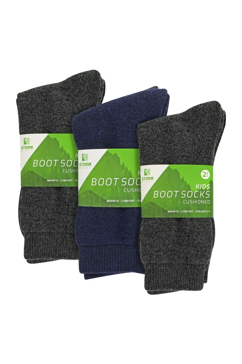 Комплект из 6 пар теплых носков для ботинок Sock Snob, Grey — фото 2