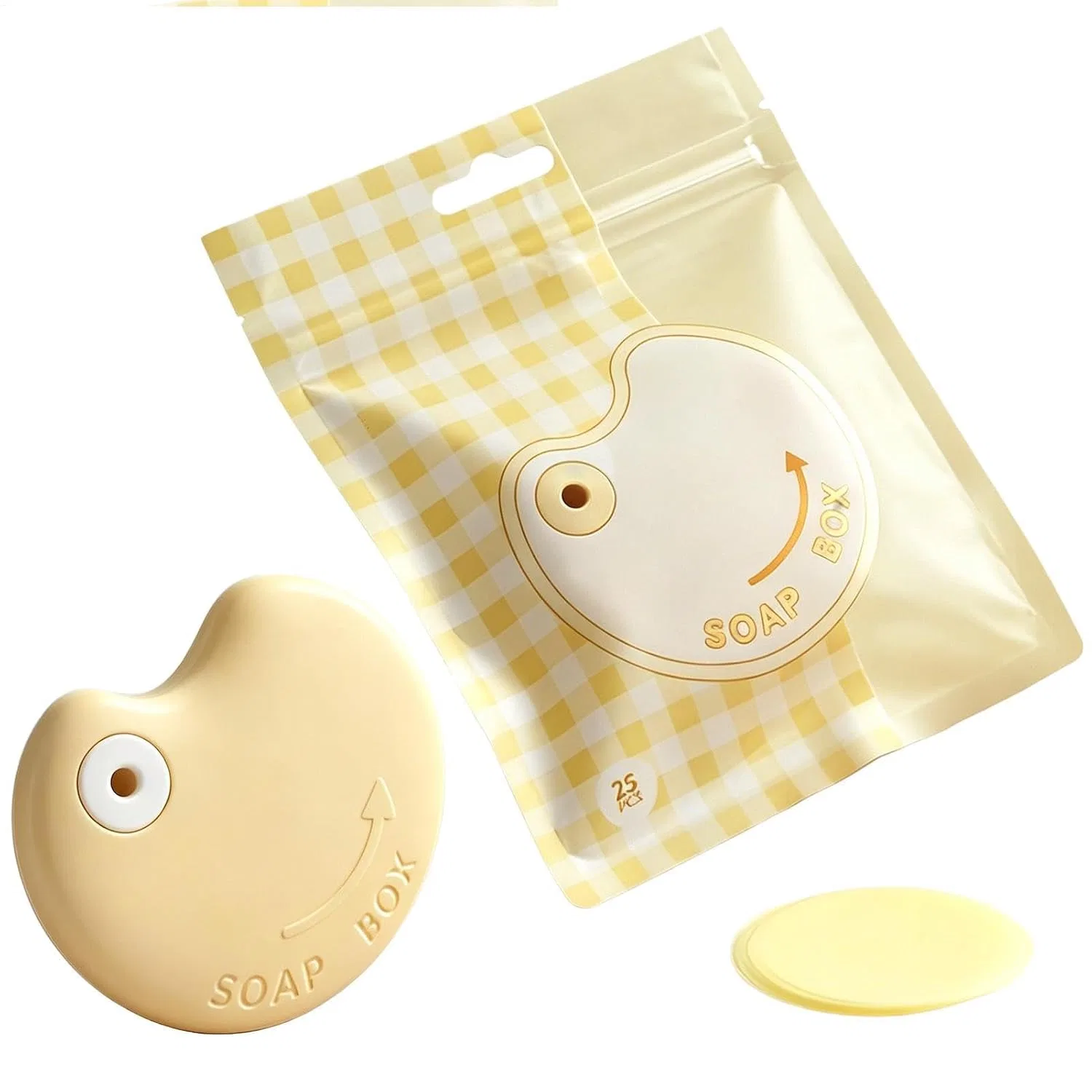 Твердое мыло Portable Soap Sheets, 65 г, Mehrfarbig Generisch
