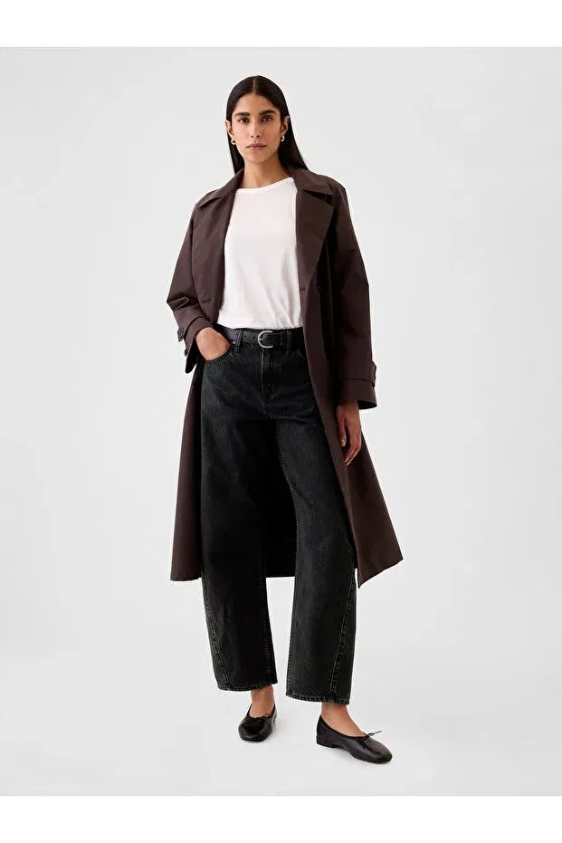 Женские джинсы прямого кроя Gap, Black-000