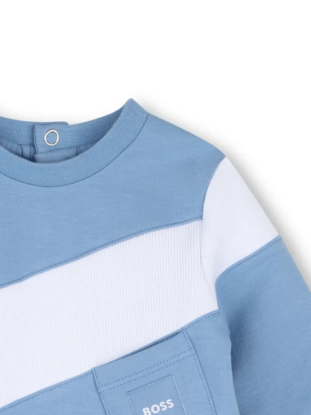 Пижама в стиле колор-блок Boss Kidswear, синий — фото 3