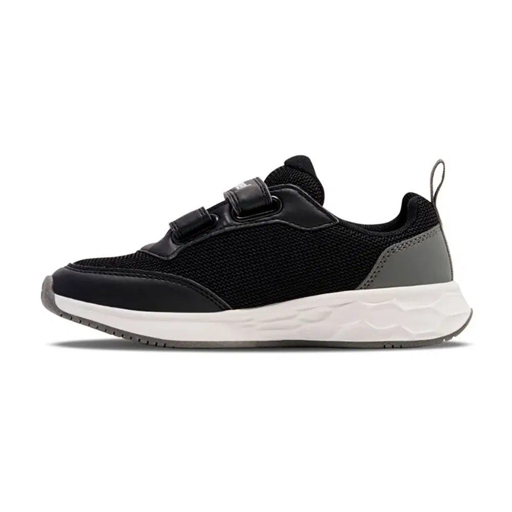 Детские кроссовки для девочек с липучками Turbo Run 1.0 Hummel, Black — фото 3