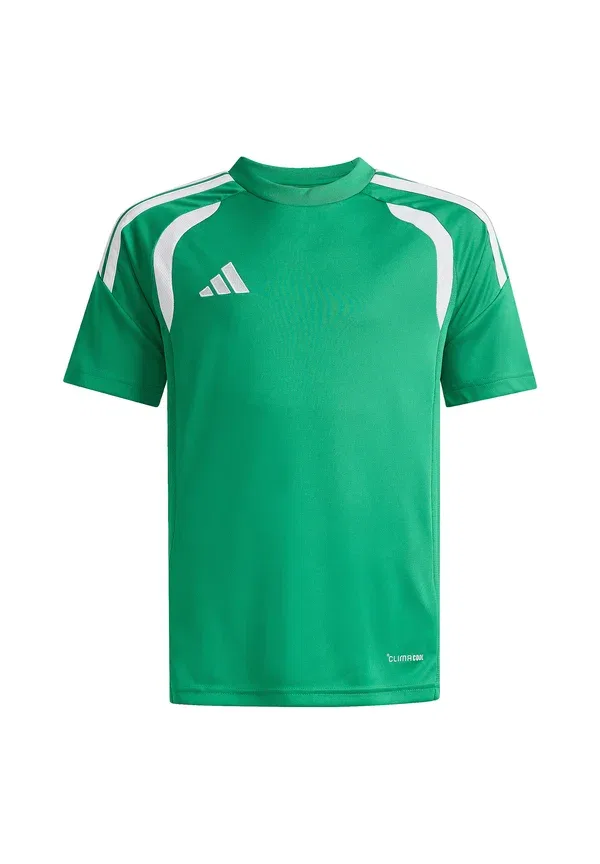 Спортивная футболка унисекс Adidas Performance, белый/зеленый — фото 3