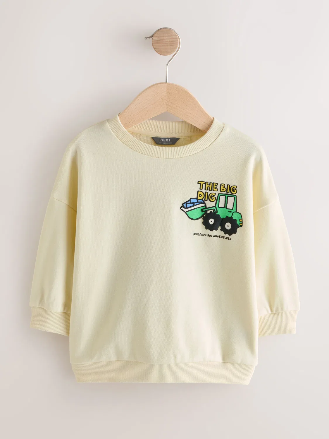 Свитшот с принтом Digger, модель Buttermilk Next, цвет Buttermilk Yellow Digger — фото 4