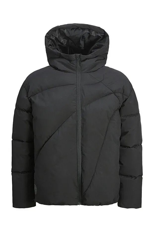 Детское пальто для девочек с капюшоном Jack & Jones Junior, Black