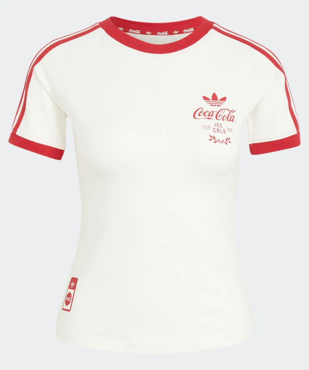 Женская футболка с длинным рукавом3 Stripes Tee Adidas Originals, White