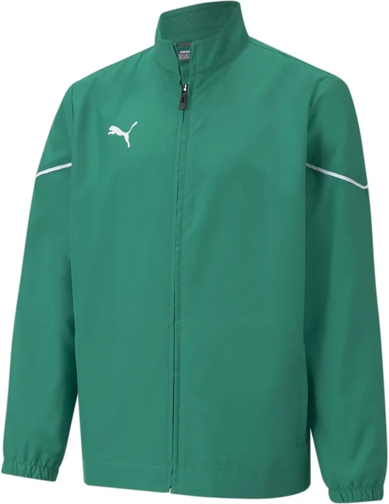 Куртка спортивная с длинным рукавом TeamRISE Sideline Jacket Jr Puma, зеленый
