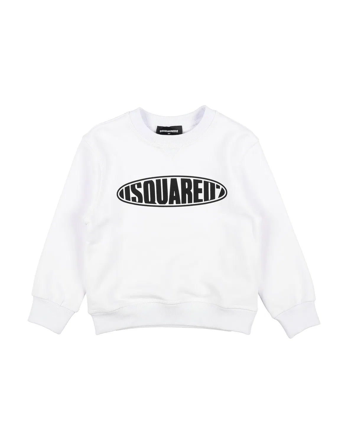 Детское худи для девочек с логотипом Dsquared2, белый