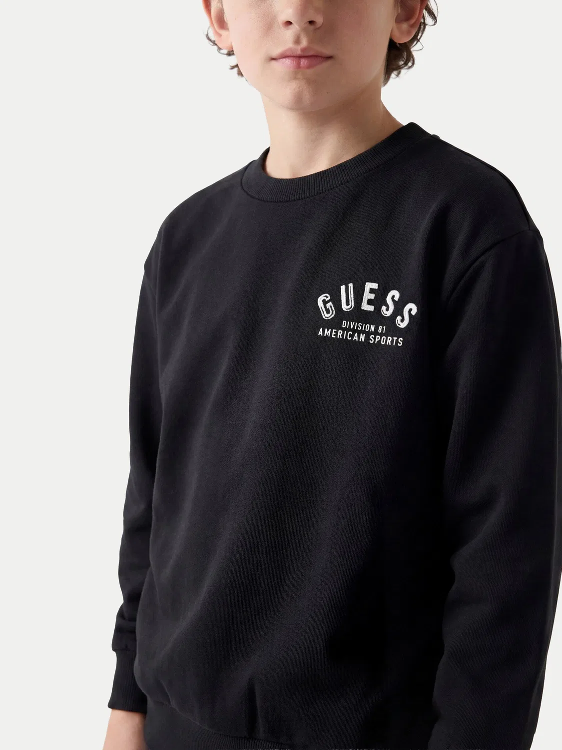 Толстовка стандартного кроя для мальчика Guess, черный — фото 4
