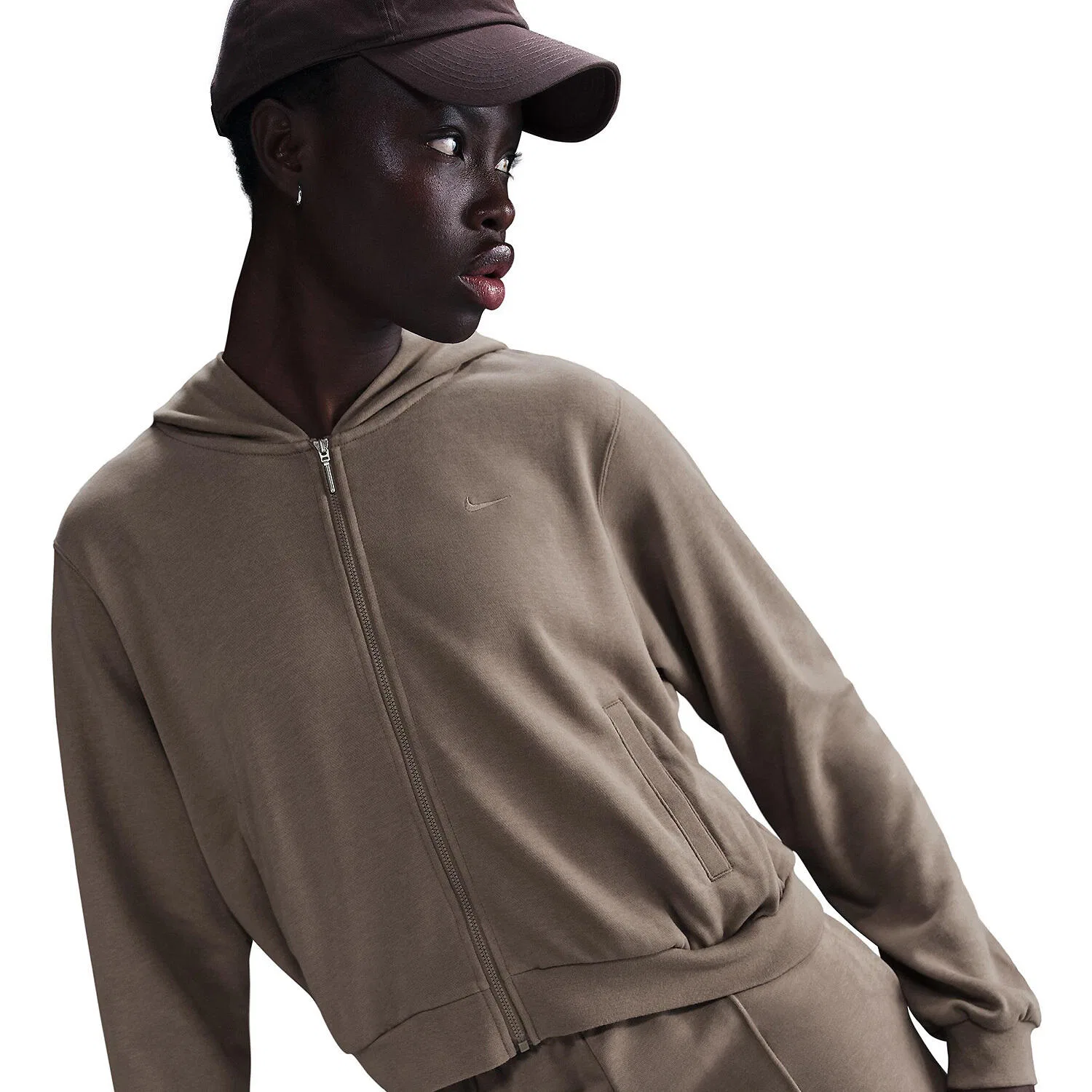 Женское худи с флисом Nike, Цвет Brown