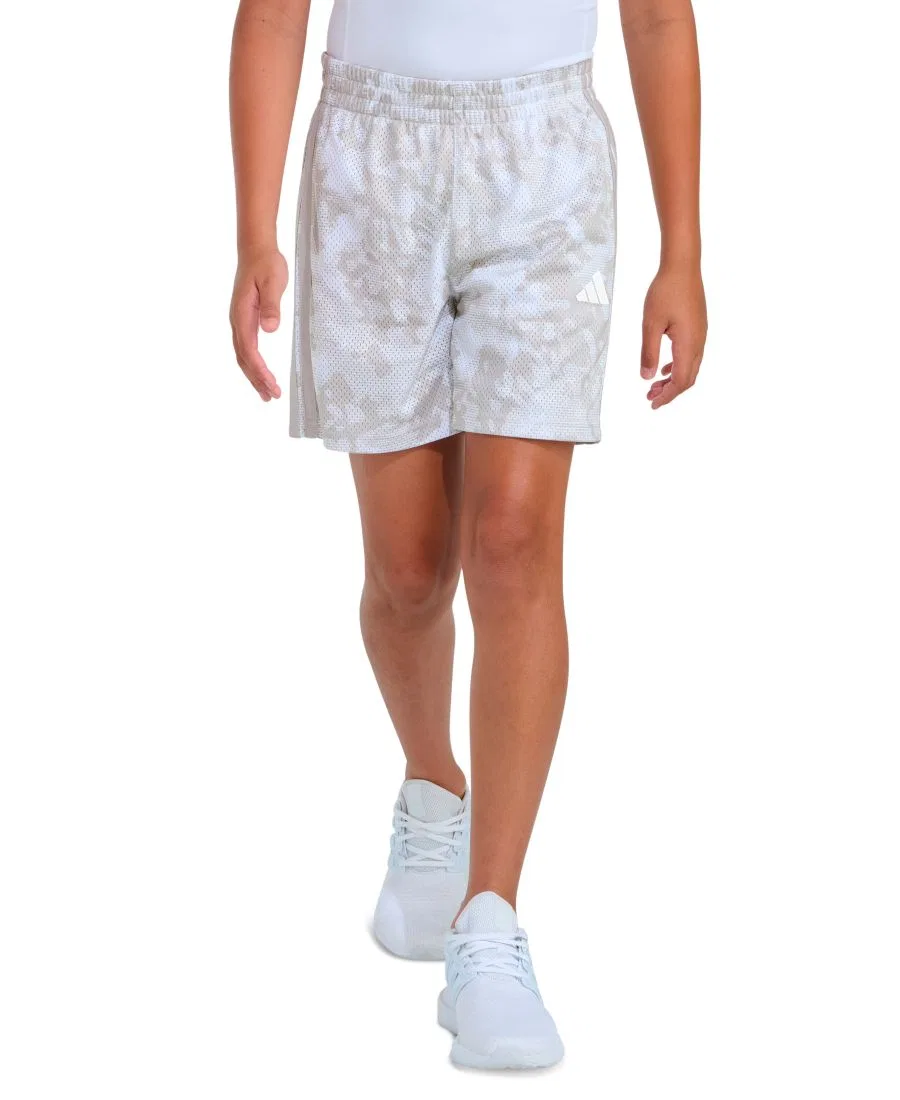 Шорты спортивные с принтом камуфляж, модель Camo Shorts adidas, White