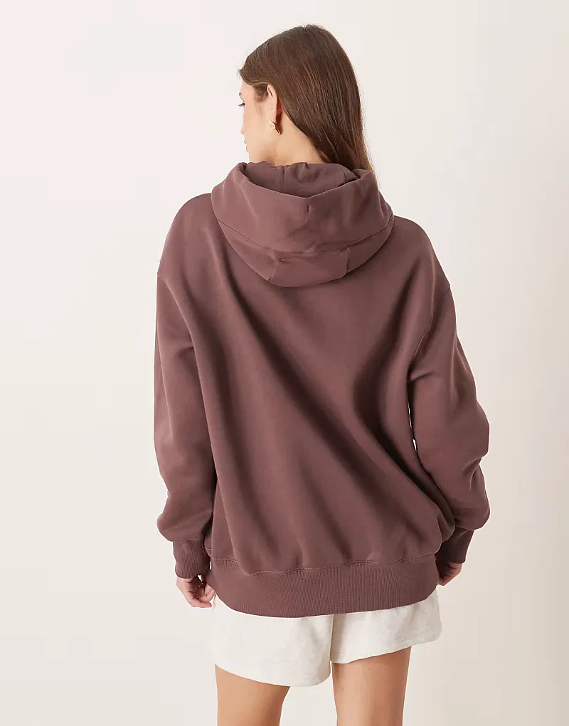 Толстовка Nike Phoenix Fleece оверсайз, коричневый — фото 2