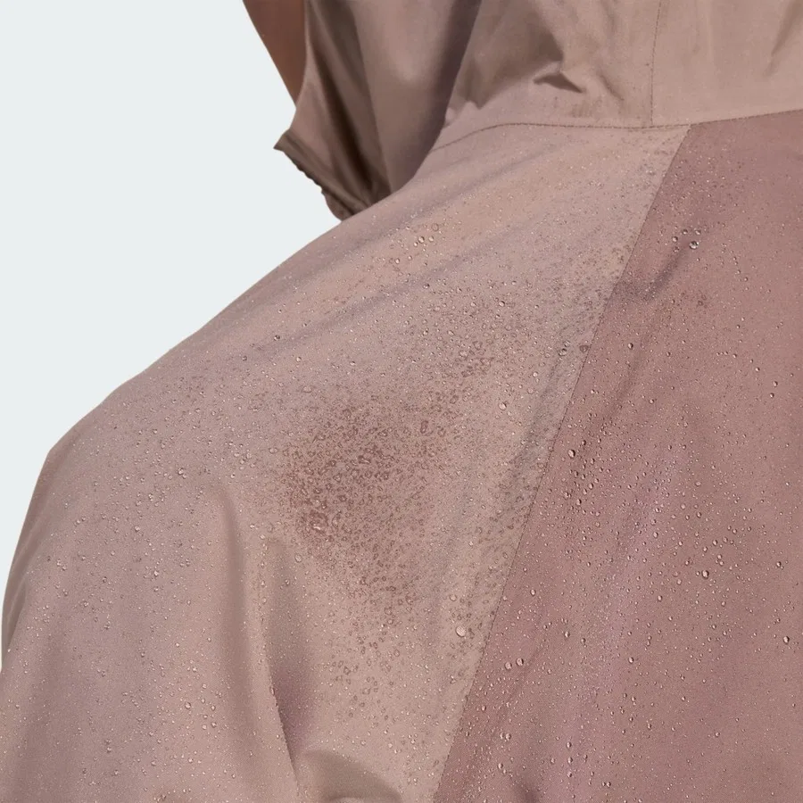 Женский дождевик с капюшоном Terrex Multi 2L RAIN.RDY adidas, Коричневый — фото 4