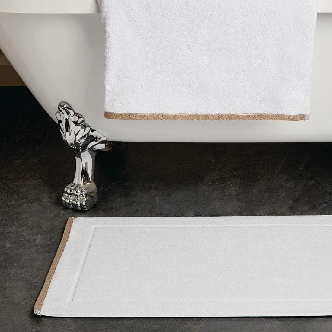 Махровая салфетка Mitre Linen, 100% хлопок, 30x30 см, Белый