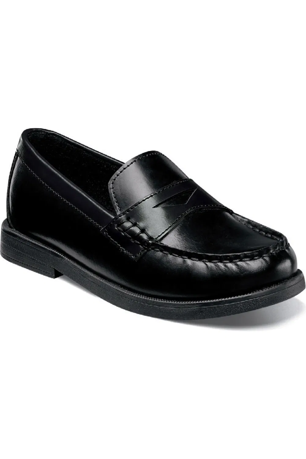 Детские туфли лоферы на плоской подошве Croquet Florsheim, черный