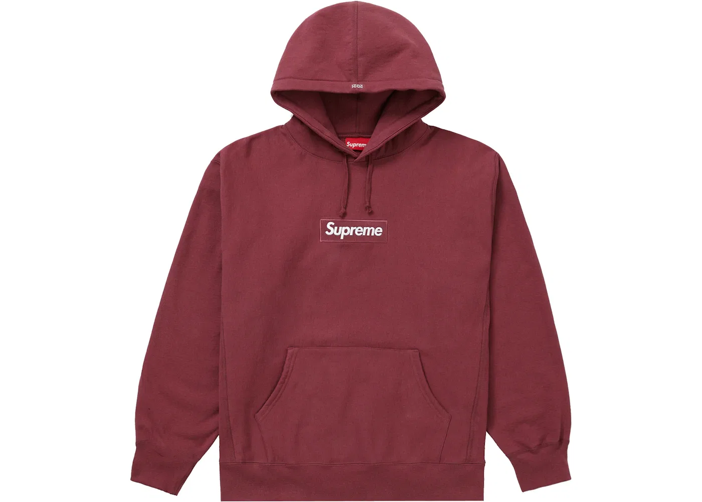 Мужская худи с вышитым логотипом Supreme Box Logo Plum