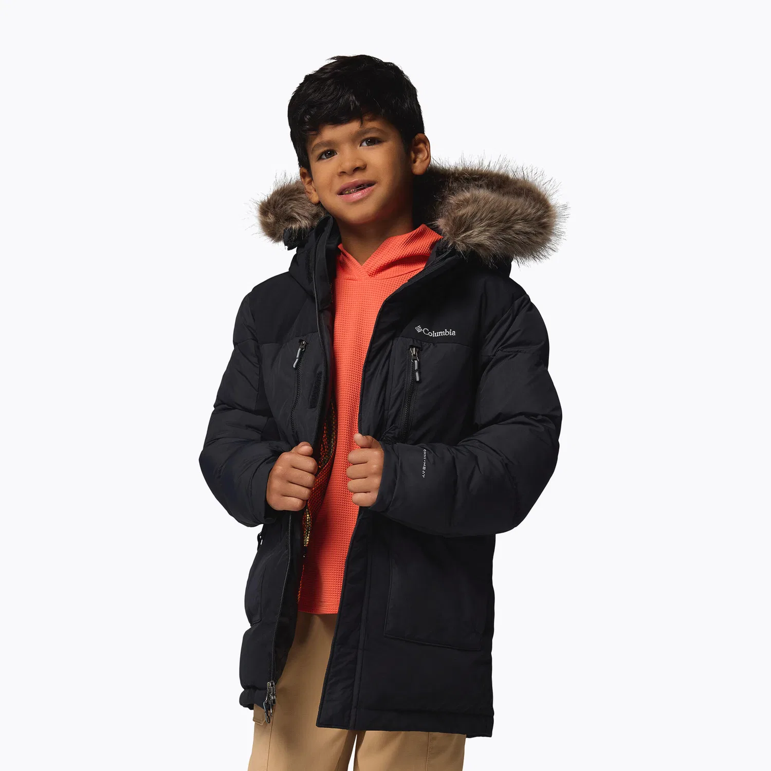 Детская куртка утепленная Columbia Boy's Marquam Peak Fusion II, Schwarz