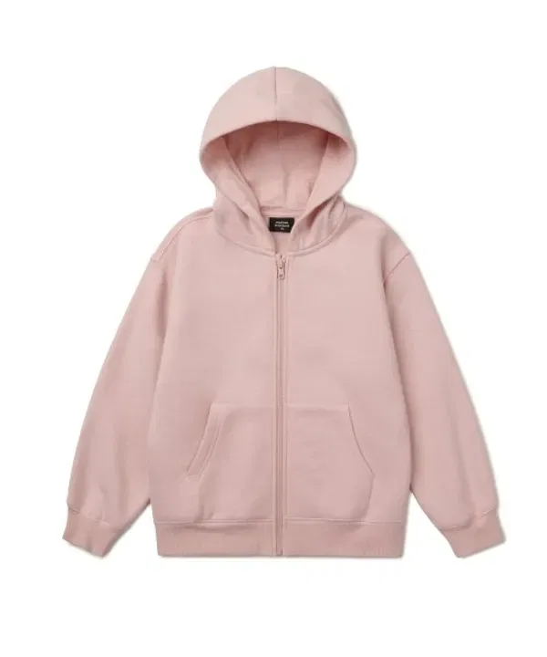 Оверсайз худи с молнией, флисовая, Musinsa Standard Kids, индиан пинк — фото 2