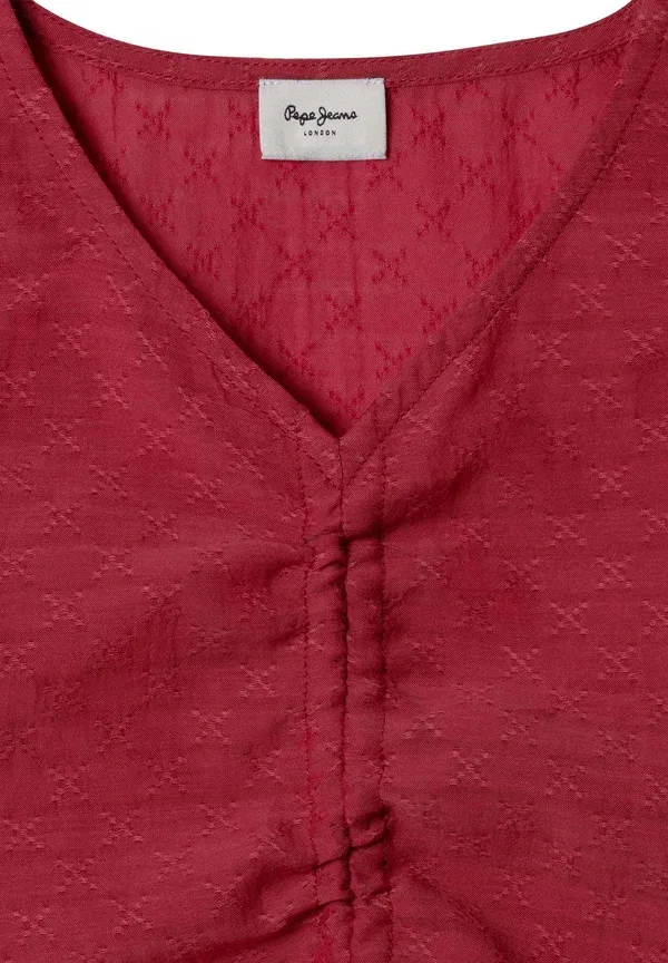 Блузка с вышивкой Honour Pepe Jeans, Currant Red, красный — фото 3