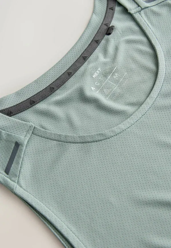 Топ из сетки Reflective Next, sage green, зеленый — фото 2