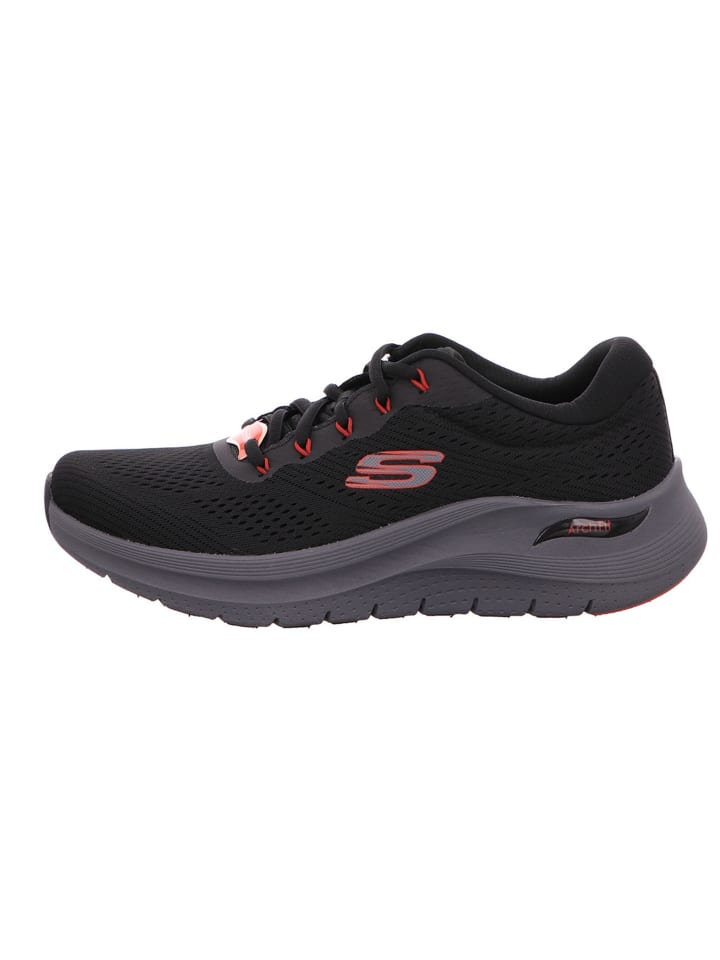 

Кроссовки на шнуровке Skechers, цвет black/red