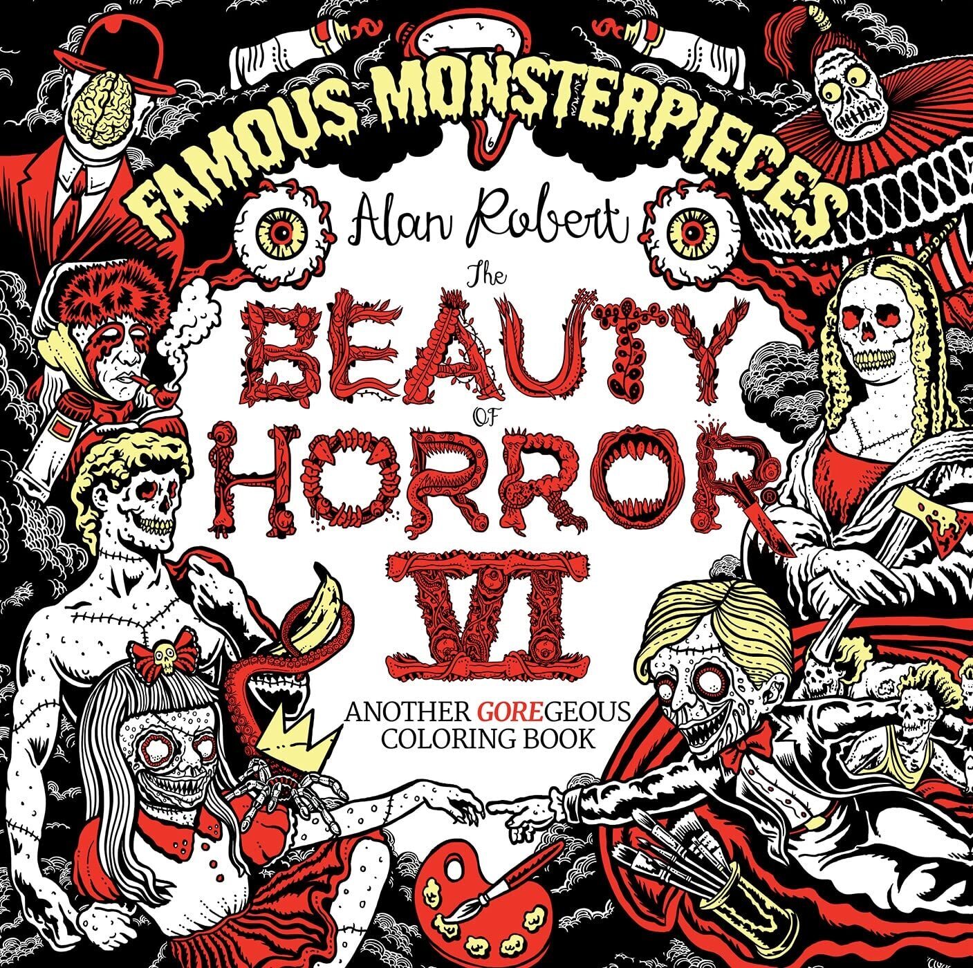 

The Beauty of Horror 6: Famous Monsterpieces Coloring Book (IDW Publishing)