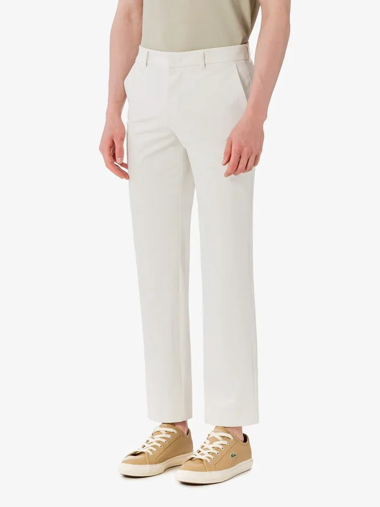 Брюки из фактурной ткани LACOSTE, Beige — фото 2