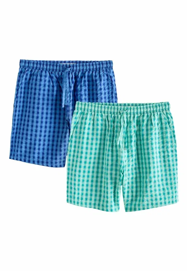 Шорты клетчатые 2 pack Next blue green, синий/зеленый