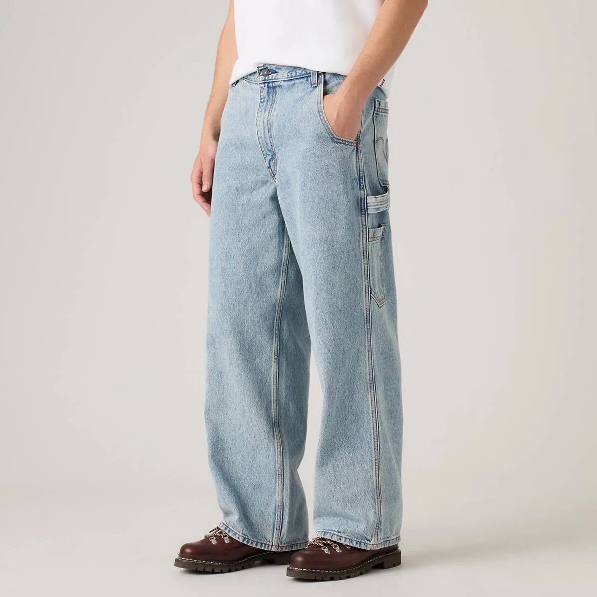 Очень свободные мужские джинсы в стиле милитари Levi's, Little Balcony - Light Wash — фото 2