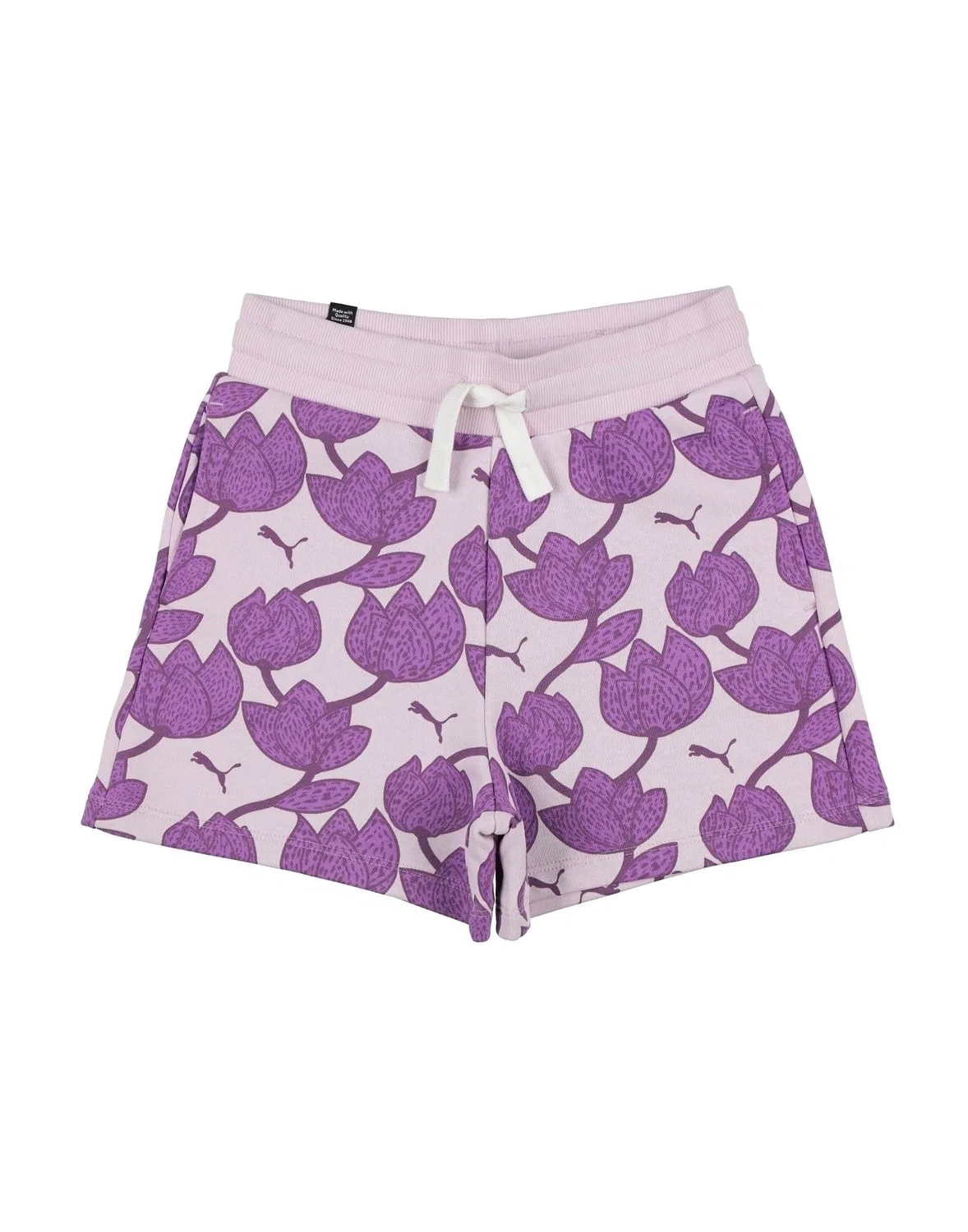 Детские шорты для девочек с цветочным принтом Ess+ Blossom Aop Shorts G Puma, сиреневый