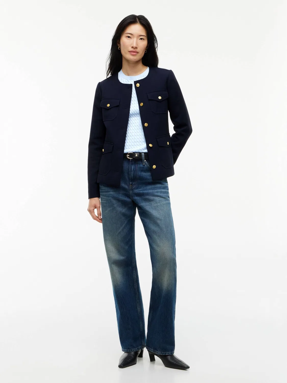 Женская куртка Slim Fit Tommy Hilfiger, темно-синий — фото 2